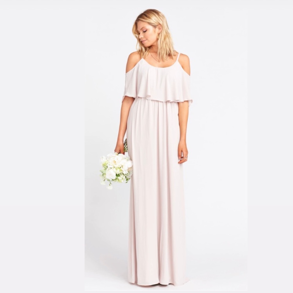 Show Me Your Mumu Caitlin Ruffle Maxi Dress in Show Me The Ring